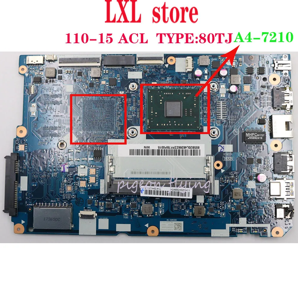 Новинка 80TJ для ноутбука ideapad 110 15ACL материнская плата CG521 NM A841 CPU:A4 DDR3 FRU 5B20L46290 5B20L46291