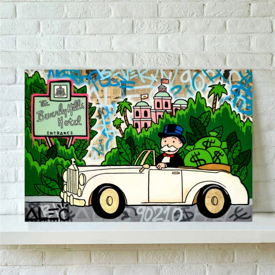 Алек монополии рулонов Beverly HD настенный художественный холст с печатью постера