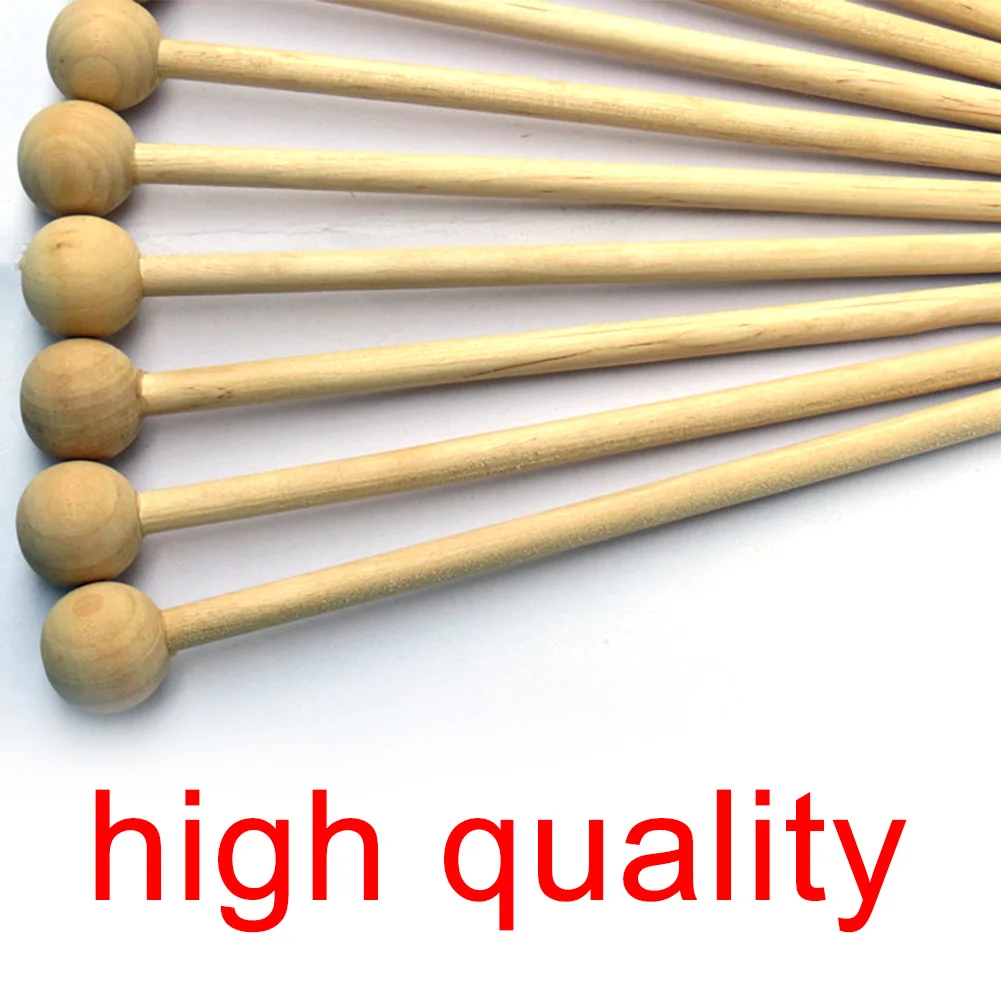 

4pcs Handle Toy DIY Wood Gift Sticks Chopsticks Mallet Musical Instrument