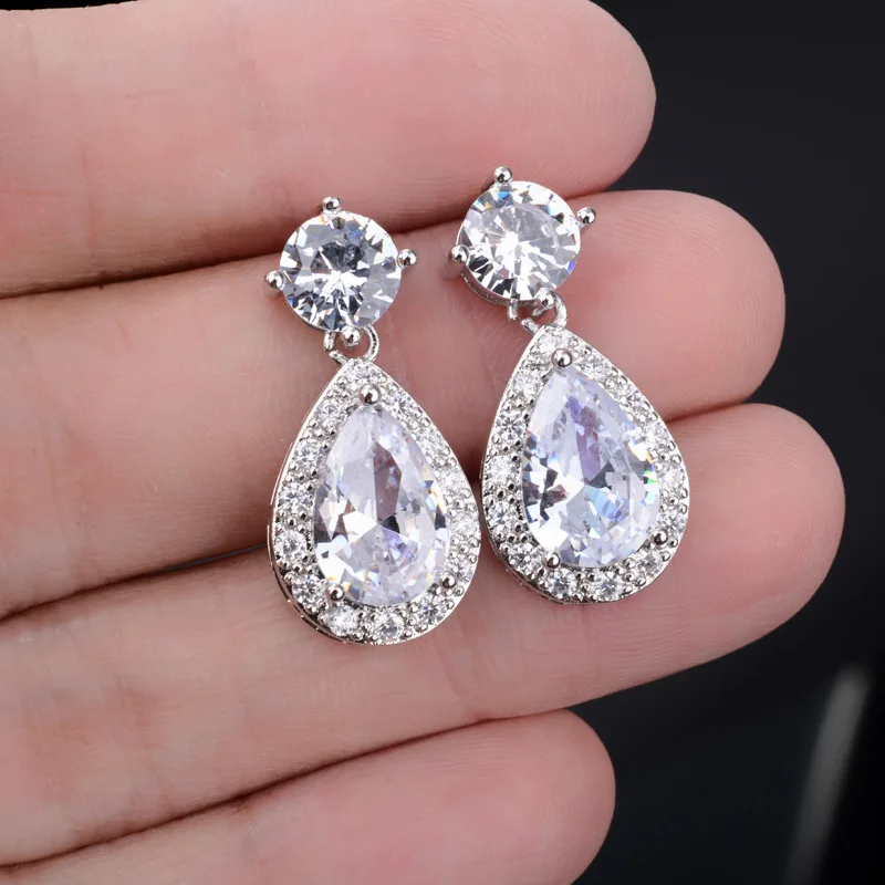 Серьги-подвески женские с турмалином и Цитрином в форме капли | Украшения