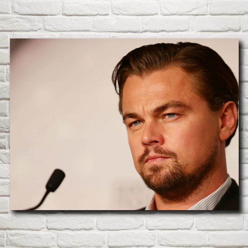 FOOCAME Leonardo DiCaprio классический фильм плакаты и принты искусство шелковые настенные картины Картина гостиная современные украшения дома - Цвет: 003