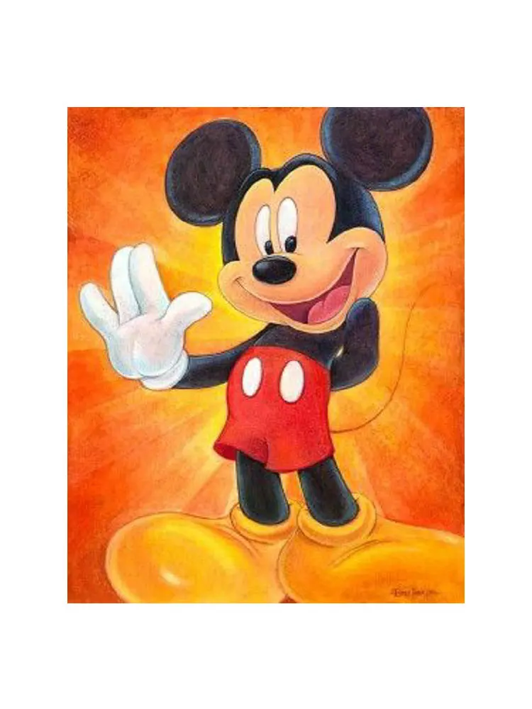 5D Disney Микки Мышь алмазов картина рисунок круглый мультфильм вышивка крестиком