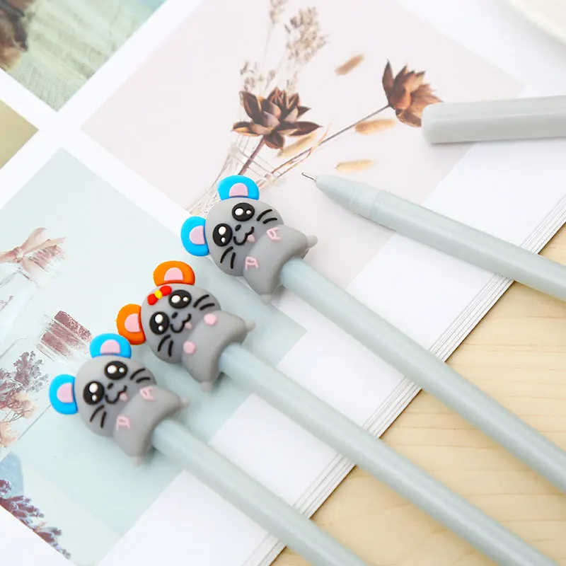 Новинка милая мышь животных гель кавайные ручки Мыши Крысы аниме забавные