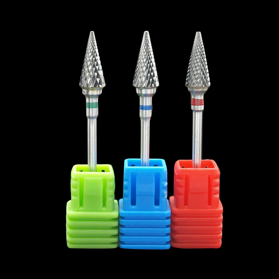 Твердосплавный сверло резак для ногтей Cuspidal шлифовальная насадка лак маникюра