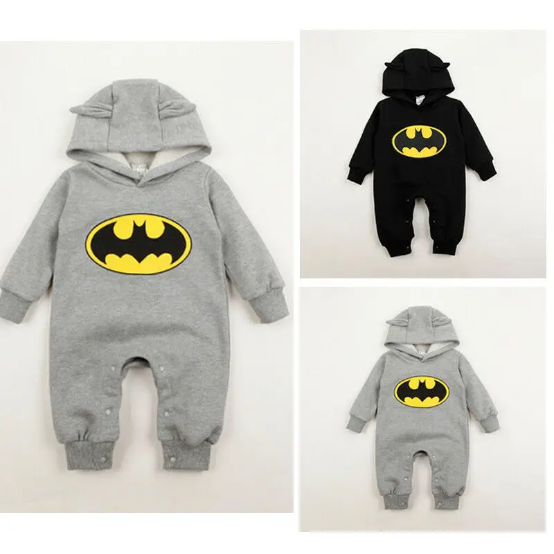 3-24M Baby Boys Girls Hoodie Boy Romper Infant Jumpsuit Toddler Long Sleeve Rompers One-piece Sleepwear Kids Clothes Kid Outfits