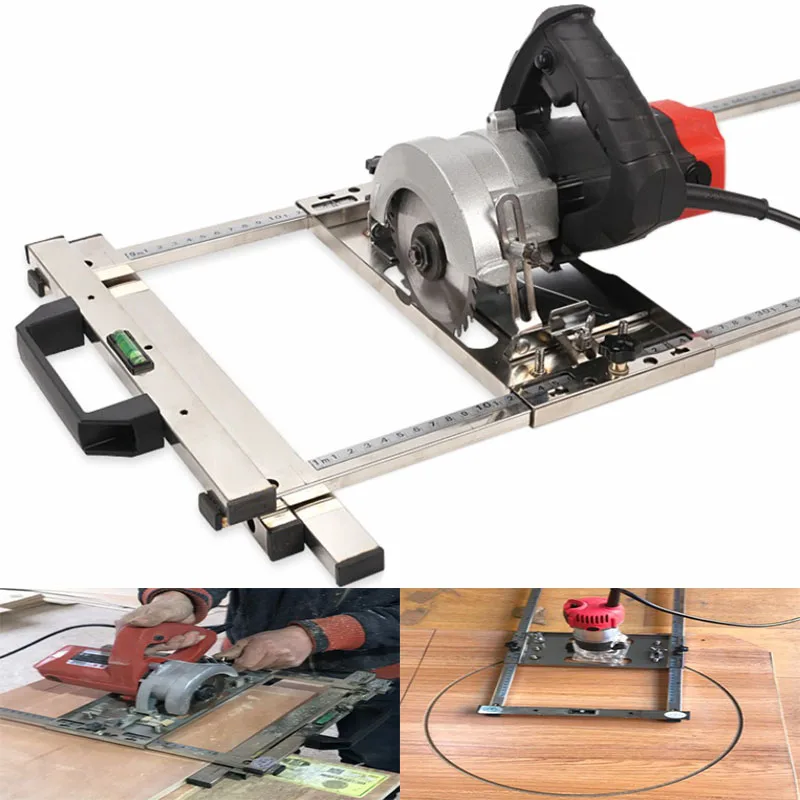 Saw Trimmer Machine Edge Guide Electricity Circular Positioning Cutting board tool Woodworking Router Circle Milling Groove tool