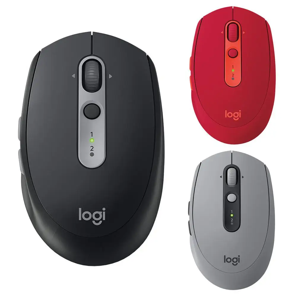 Бесшумная Беспроводная Bluetooth Мышь Logitech M590 оптическая мышь Двухрежимная нано