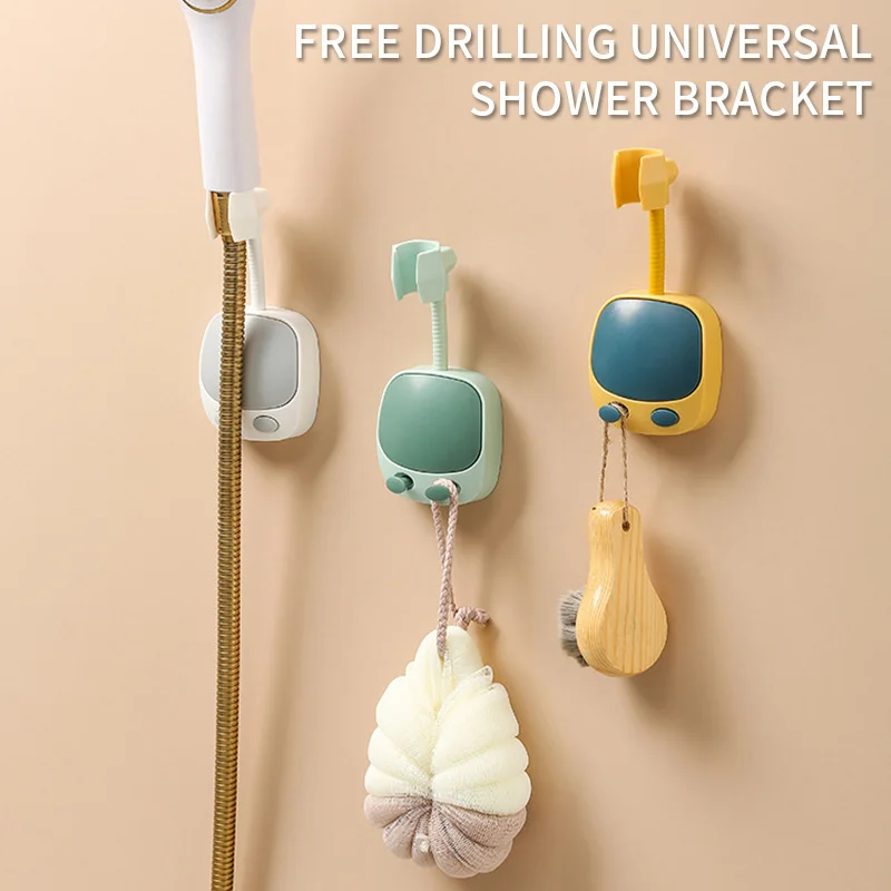 360 ° Punch фри универсальные регулируемый кронштейн для душа Ванная комната Насадки