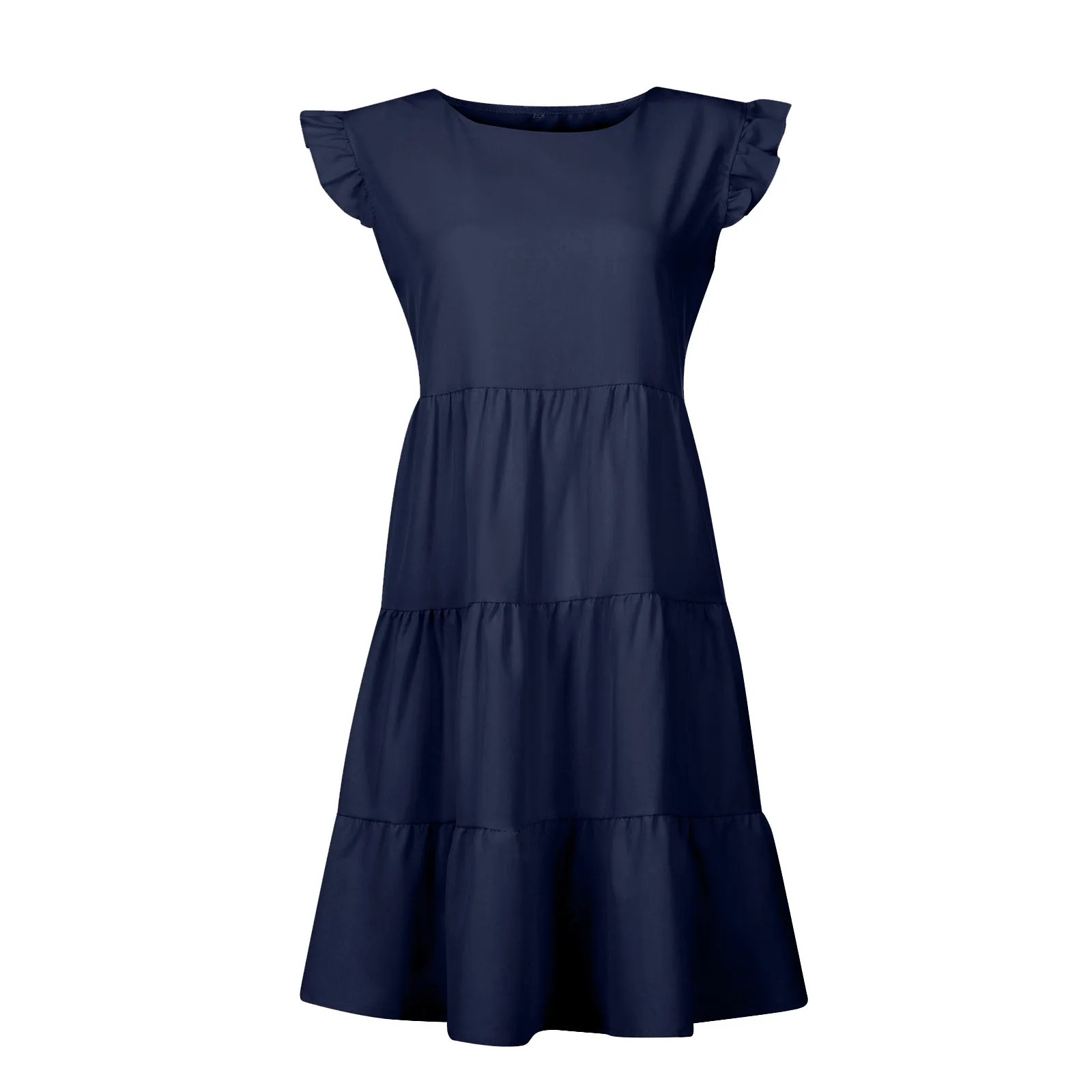 Женское плиссированвечерние вечернее платье однотонное элегантное без рукавов