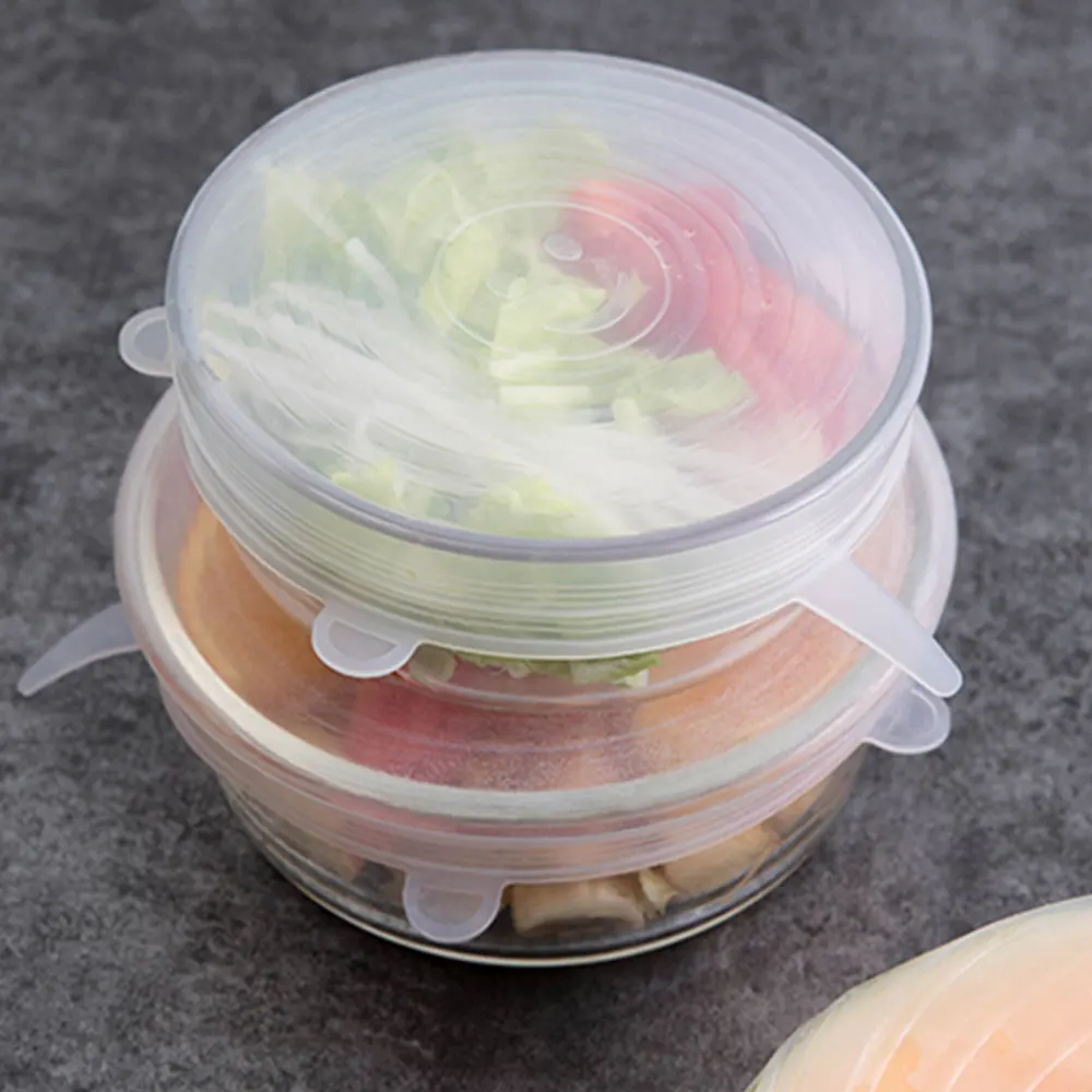 Прямая поставка 6 шт. силиконовых эластичных крышек универсальная крышка