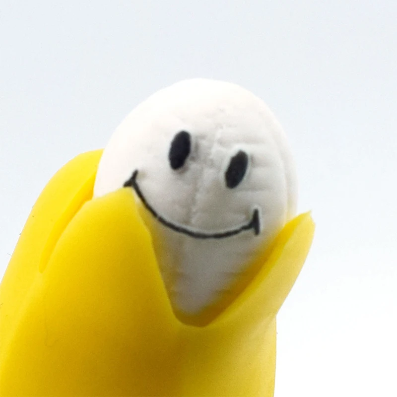 Новинка Роскошная пилинг желтый банановый Squishy медленно поднимающийся игрушка