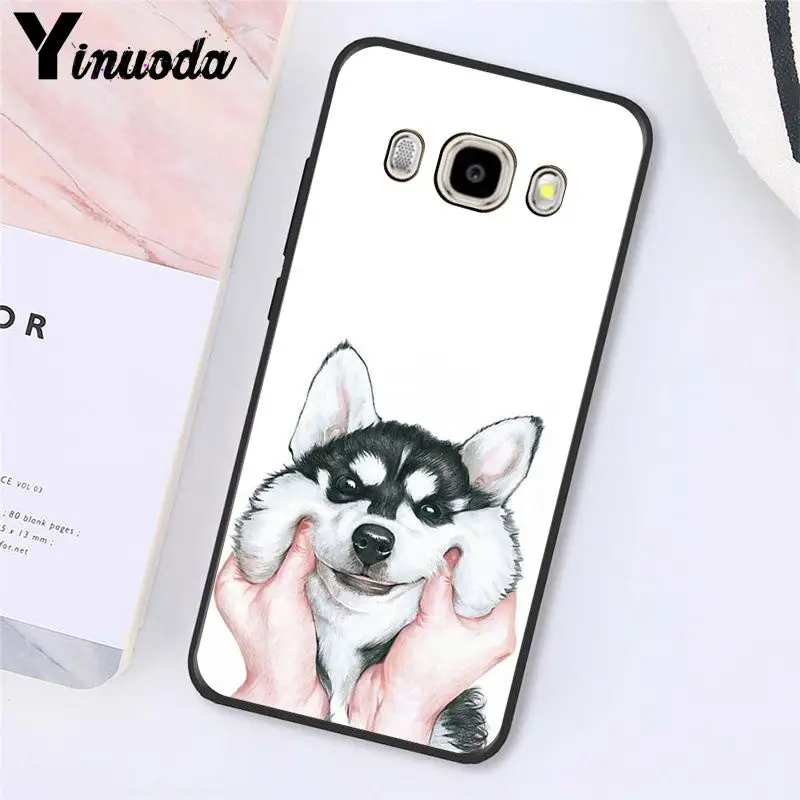 Yinuoda милый мягкий чехол для телефона с изображением животных хаски и щенка для samsung Galaxy J7 J6 J8 J4 J4Plus J7 DUO J7NEO J2 J5 Prime