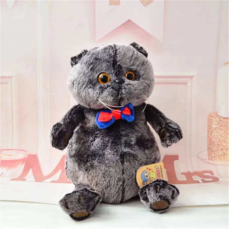 1 шт. 20 см-30 см милый Basikcat плюшевые игрушки набитое Мягкое Животное кошка кукла