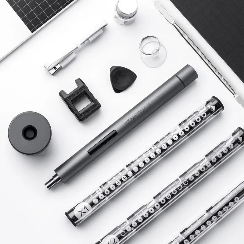 Электрическая мини отвертка 1F Pro аккумуляторный шуруповерт со светодиодной