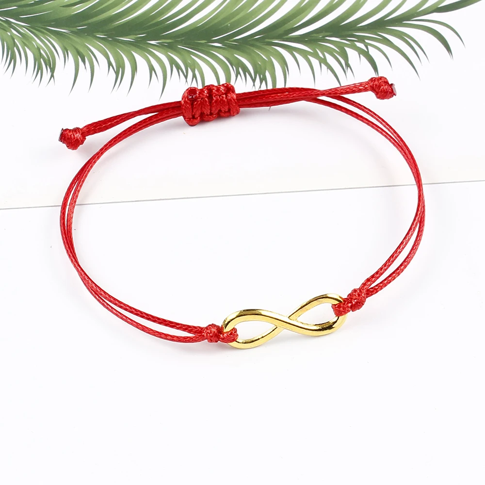 Женский браслет ручной работы 1 шт. подвеска золотого цвета веревочный цепочка