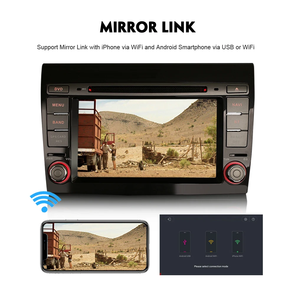 Автомобильная стереосистема DAB + 7 дюймов Android 9 0 Wi-Fi 4G DVD SatNav OBD TPMS CarPlay Bluetooth