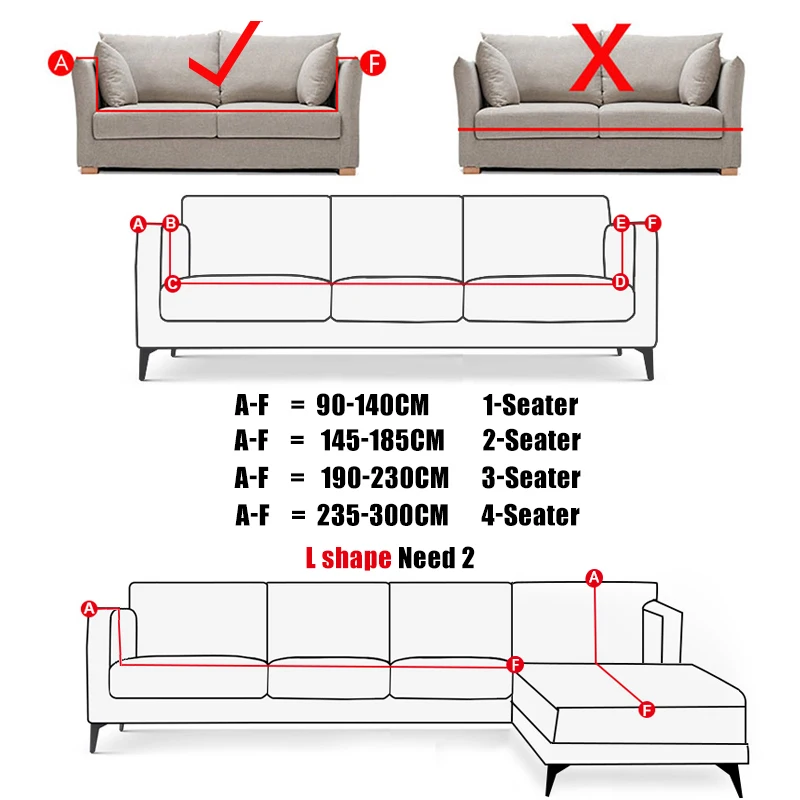 stretch decorative printing sofa slipcover 5 spandexchaise longue 1 2 3 4 seater l shape sofa cover for living room set free global shipping