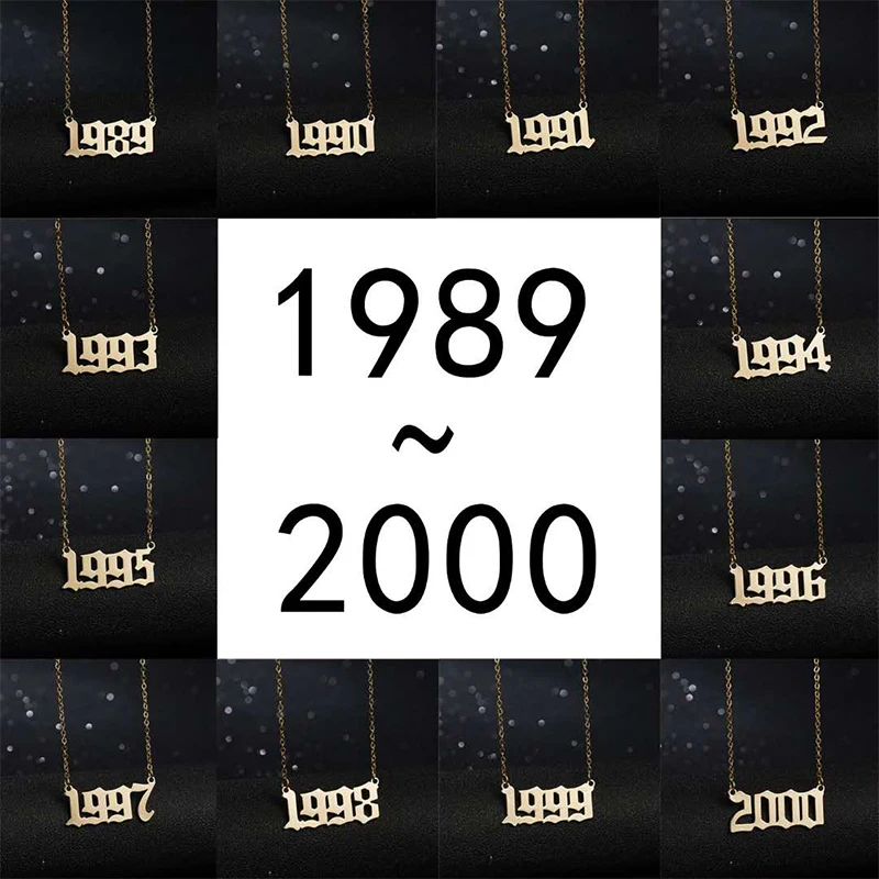 Ожерелье золотистое 1980-2020 для женщин чокер на день рождения Модные Винтажные