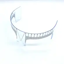 1 шт. Перманентный макияж Stencils11cm Пластик бровей линейка для нанесения татуировки радиан правитель формовой резец начинающего тату