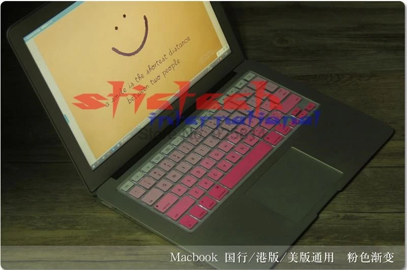 500 шт. чехол для клавиатуры MacBook Air 11 13 дюймов Pro 15 Retina US градиентные наклейки с