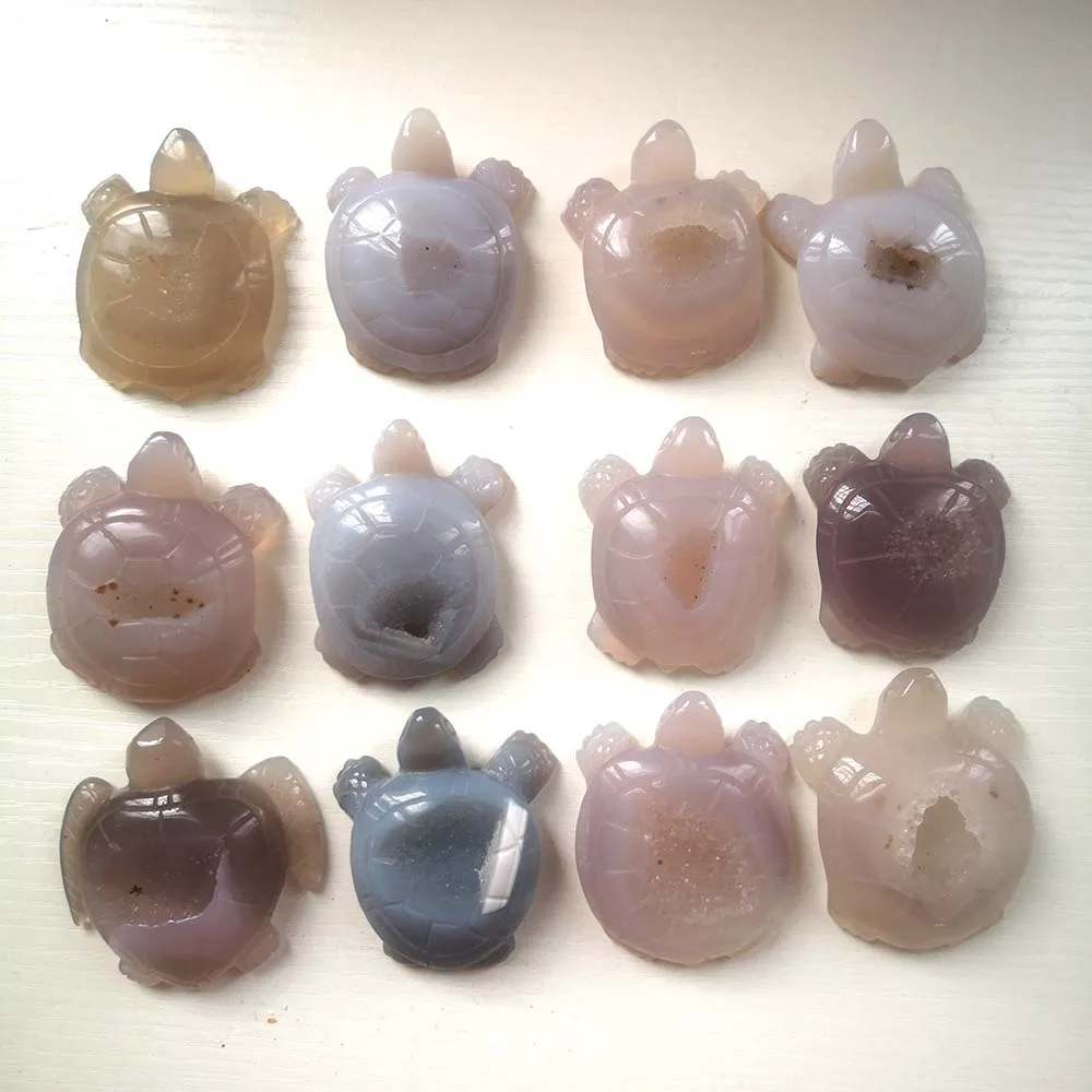 Оптовая продажа натуральный агат геодезическая черепаха высокое качество