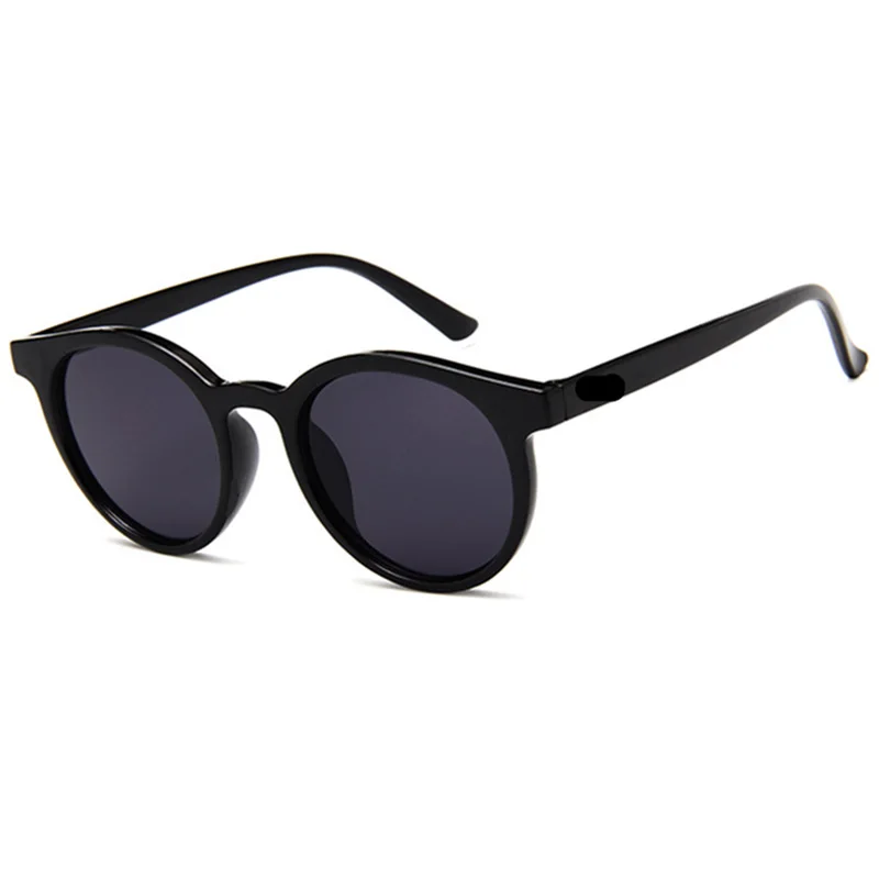 

New Korean Retro Cat Eye Sunglasses Women Fashion Wild Round Frame Sun Glasses Men Brand Design Trend Mirror UV400