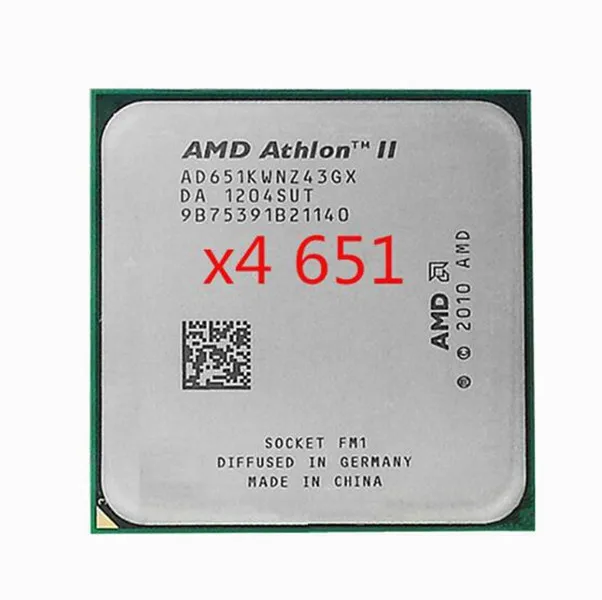 Четырехъядерный процессор AMD Athlon x4 651 рассеянные детали ЦП fm1 3 0G 4M четырехъядерный