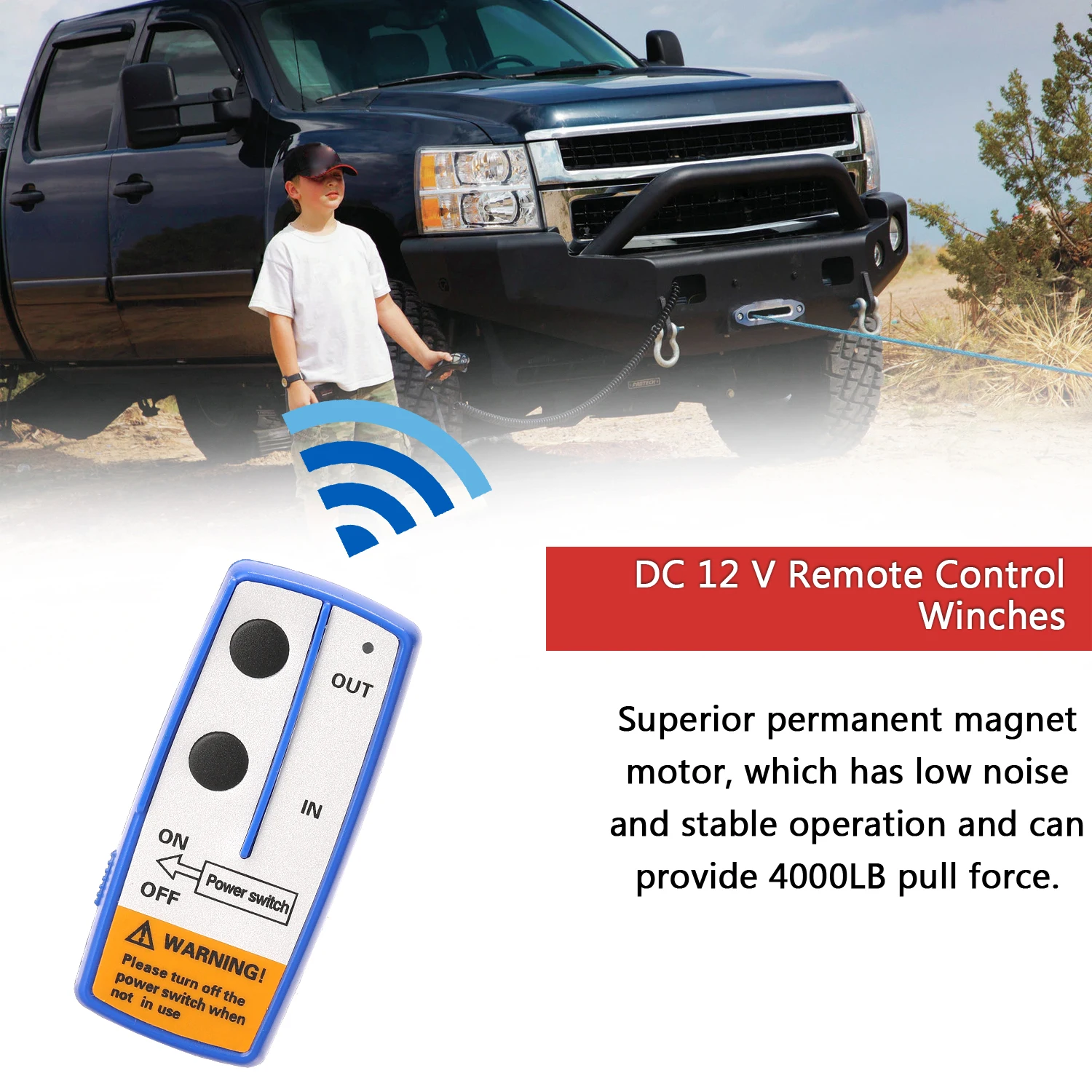 4000 фунтов электрическая аварийная комплект для лебедки ATV прицеп грузовик