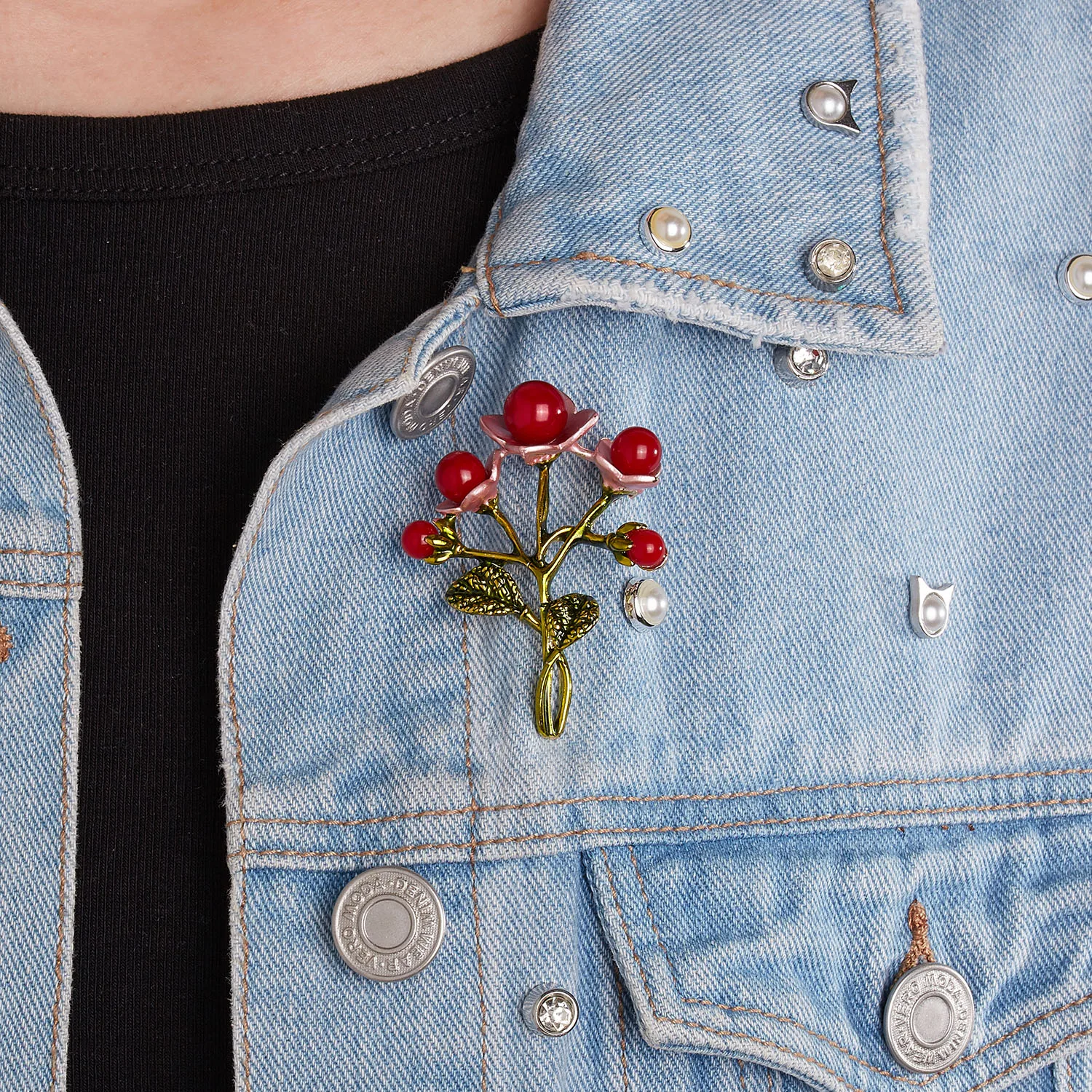 

Flower Brooches Women Elegant Pearl Leaf Daisy Rose Flower Bouquet Sunflower Vase Branch Plant Tree Pin Wedding Corsage Jewelry