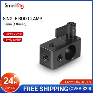 SmallRig Single 15 мм стержневой зажим 15 мм рельсовый зажим Соединительный адаптер с 14-20 резьбой для 15 мм стержневой Dslr Rig 843