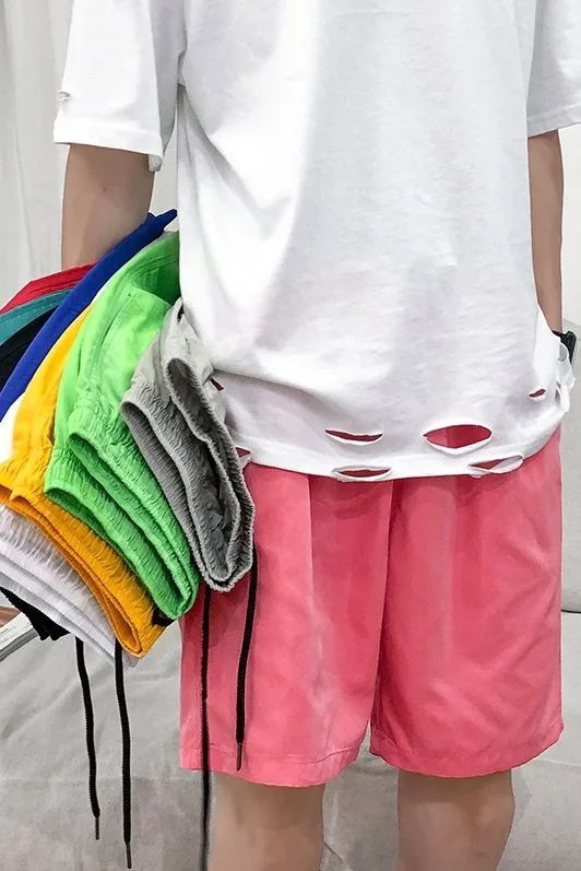 Новинка лета 2021 шорты в гонконгском стиле нейтральные пятиконечные мужские