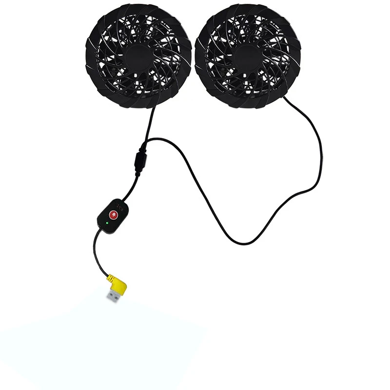 

PARATAGO 2021 Summer Cooling Fan Vest Men Women Air Conditioning Cool Waistcoat USB Fans Cold Hiking Fishing Sport Coat PC114