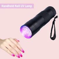 1pcs mini handheld nail art uv press light nail polish stamper lamp quick dry