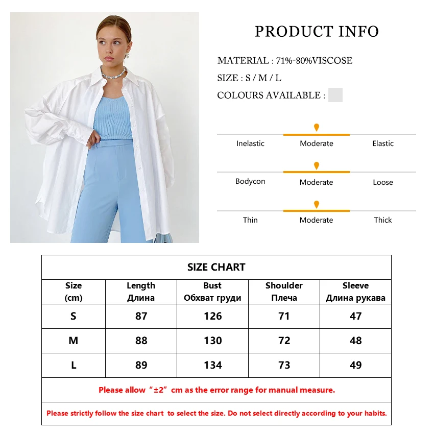 

Clacive Oversize White Simple Ladies Shirts Autumn Long Sleeve Loose Fashion Women Blouse 2021 Elegant Laple Blouses Top Female