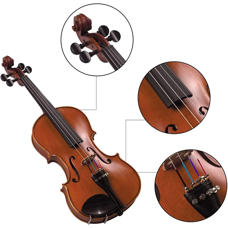

4/4 Violin String Universal Set Silver String (GDAE) Steel Core with Nickel-Plated Ball Head for Violin Instruments