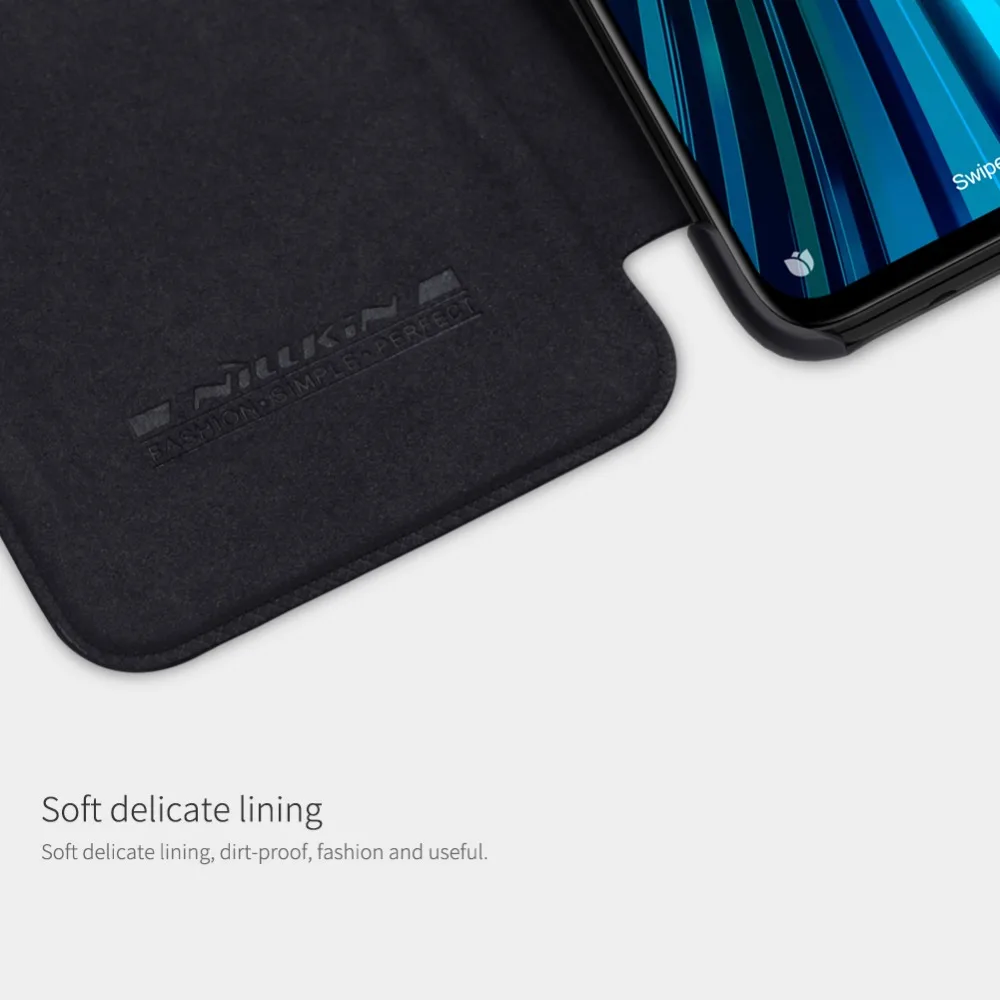 Nillkin Qin PU Флип кожаный чехол Smart Dormancy кожаный чехол для Xiaomi redmi Note 8/Note 8 Pro/Note 7/7 S/7 Pro/Note 5/6 Pro