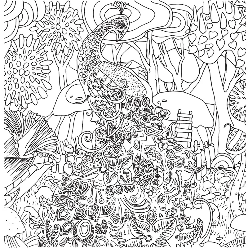 Новые лучшие продажи волшебные леса секретный сад взрослые книги для рисования