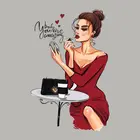 Красивые женские термоклейкие нашивки для одежды, термоклейкие аппликации сделай сам, топы, виниловые модные термоклейкие нашивки