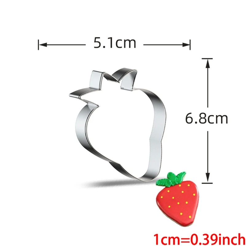 

Fruits Shaped Cookie Cutters Set Cookie Dessert and Fondant Biscuit Cutters Stainless Steel Cookies Cutters Baking Tools