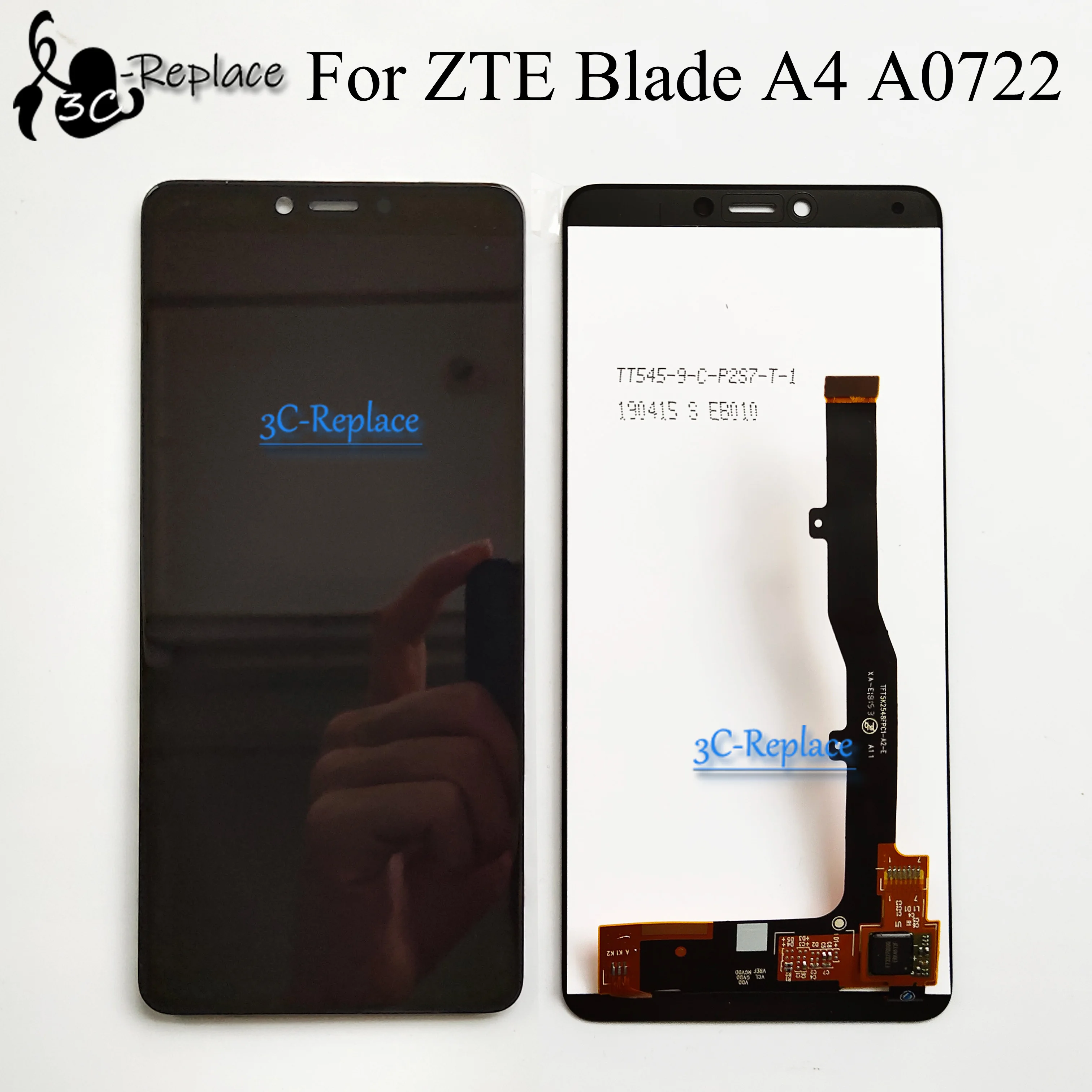 Оригинальный черный 5 45 дюймов для ZTE Blade A4 A0722/лезвие A7 Vita ЖК дисплей Дисплей с
