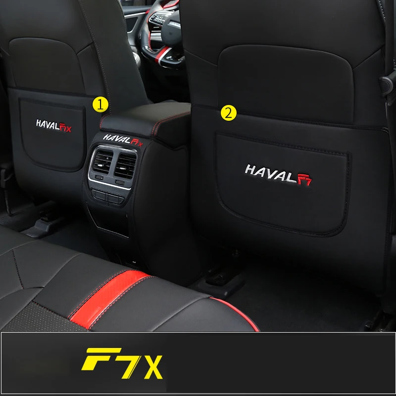 Lsrtw2017 для Haval F7 F7x автомобильный подлокотник двери анти-удар коврик Защита от царапин интерьерные аксессуары для формовки - Название цвета: type 6 2pcs
