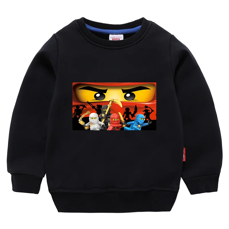 Осенняя детская одежда хлопковые толстовки футболка для мальчиков и девочек Legoe