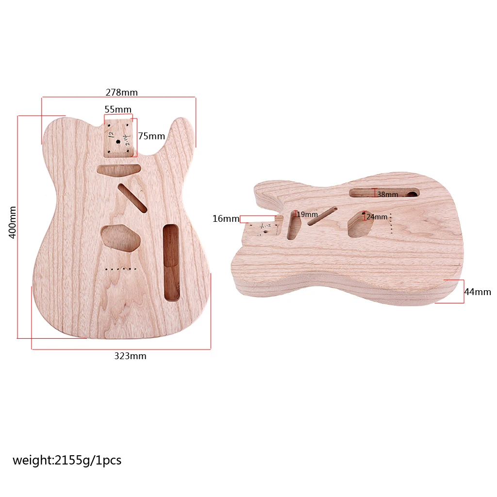 

Wood Unfinished Electric Guitar Body for TL Electric Guitar DIY Part Accessories
