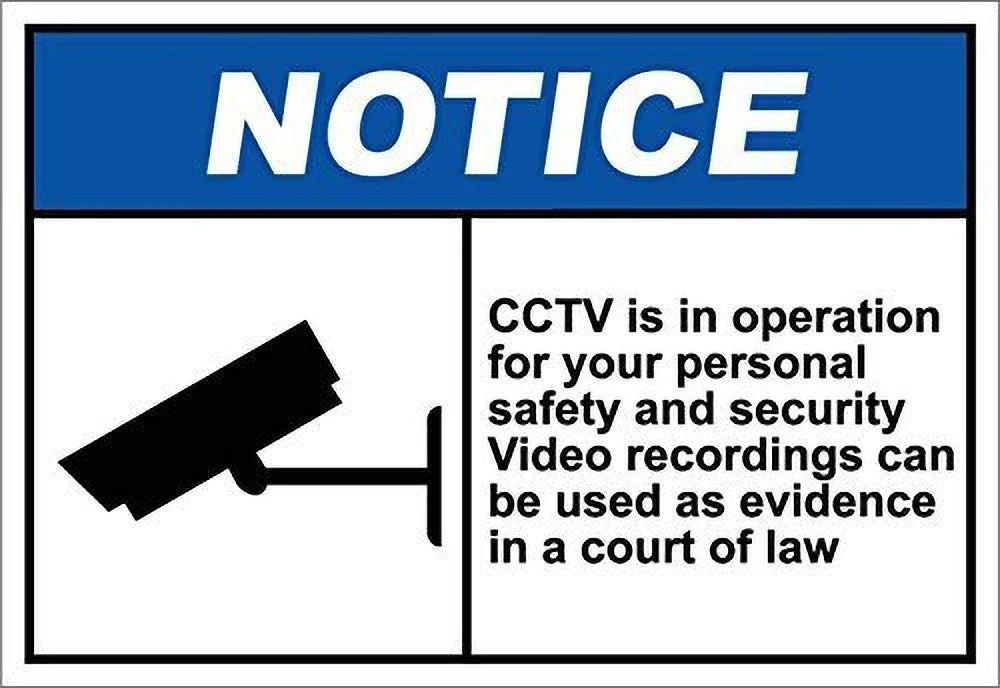

CCTV in Operation for Your Personnel Safety Notice Retro tin sign nostalgic ornament metal poster garage art deco bar cafe shop