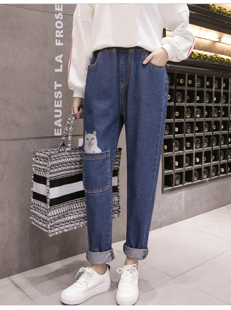 

Plus Size Elastic Waist Jeans for Women S M L XL 2XL 3XL 4XL 5XL