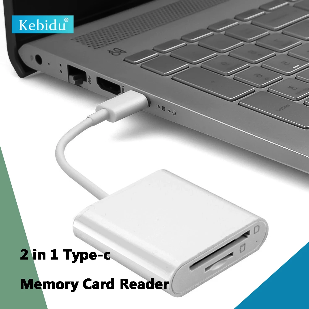

Kebidumei USB 3.1 Type C OTG Устройство для чтения карт памяти usb 2 в 1 безопасная цифровая флэш-память для ноутбука Аксессуары Адаптер для телефонов
