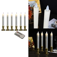 6pcs battery operated led tea lights candles flameless flickering led window candles flickering candles weeding decor candle