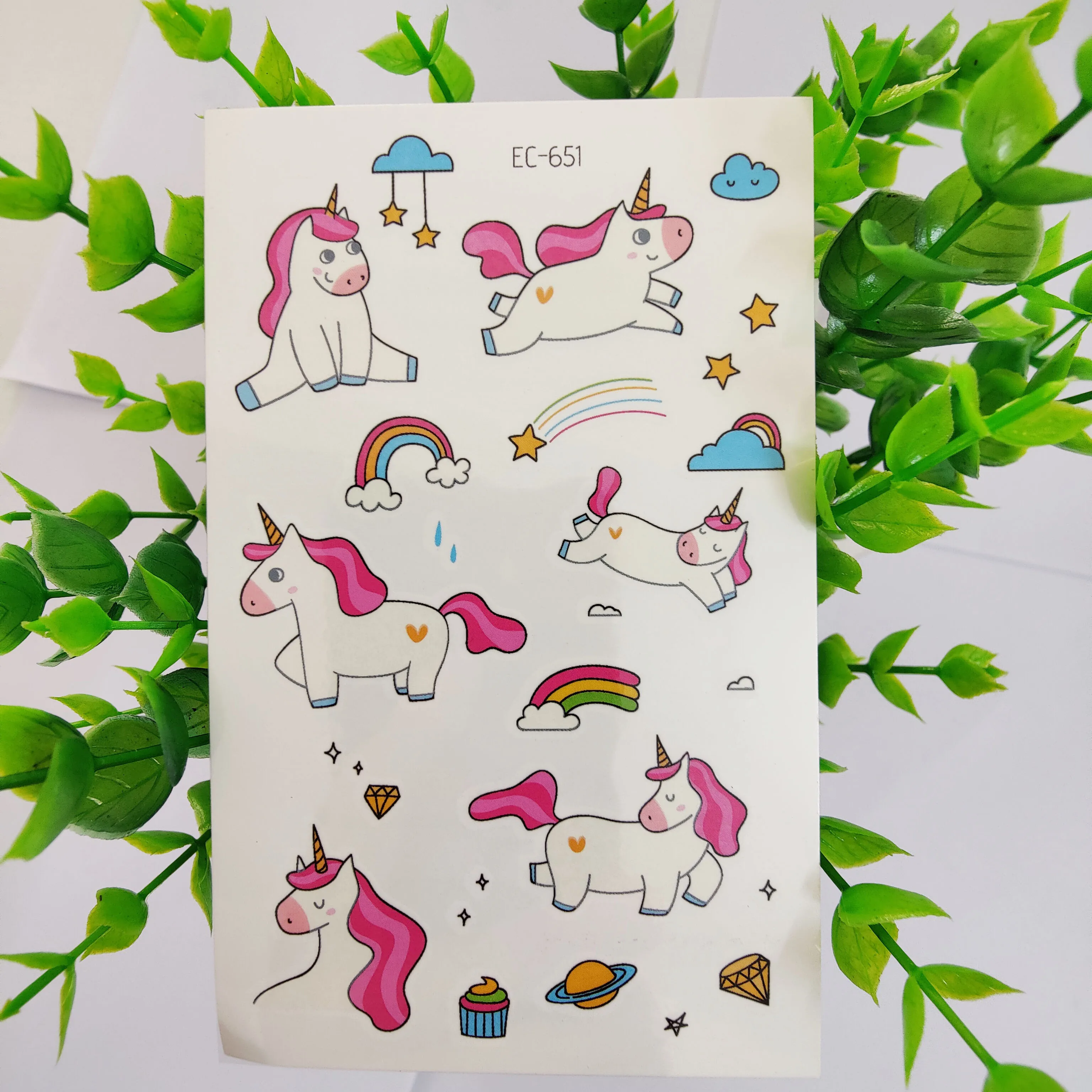 

Rainbow Temporary Tattoo Stickers Stars Tattoos Waterproof Tatoo Cute Unicorn Fake Tatto Hand Arm Body Art For Kids Boy Girl