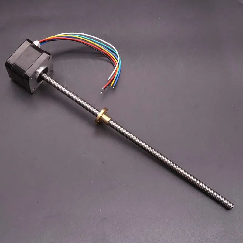 

Nema17 Stepper Motor 42mm Long Screw Shaft Rod Motor 0.2NM 0.72A 2-phase 4-wire 3D Printing Stepping Motor 260mm Long Axis Motor