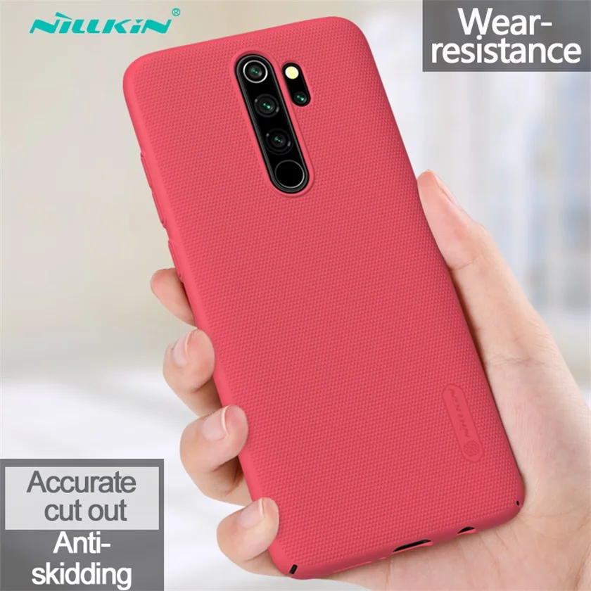 Red Чехол Nillkin для Xiaomi Redmi Note 8 Pro, матовый защитный чехол, жесткий защитный чехол из поликарбоната для Redmi Note 8, чехол, глобальная версия - Цвет: Red